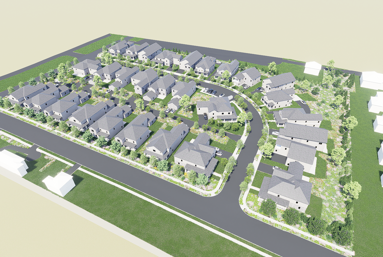 Bird's-Eye Site Plan