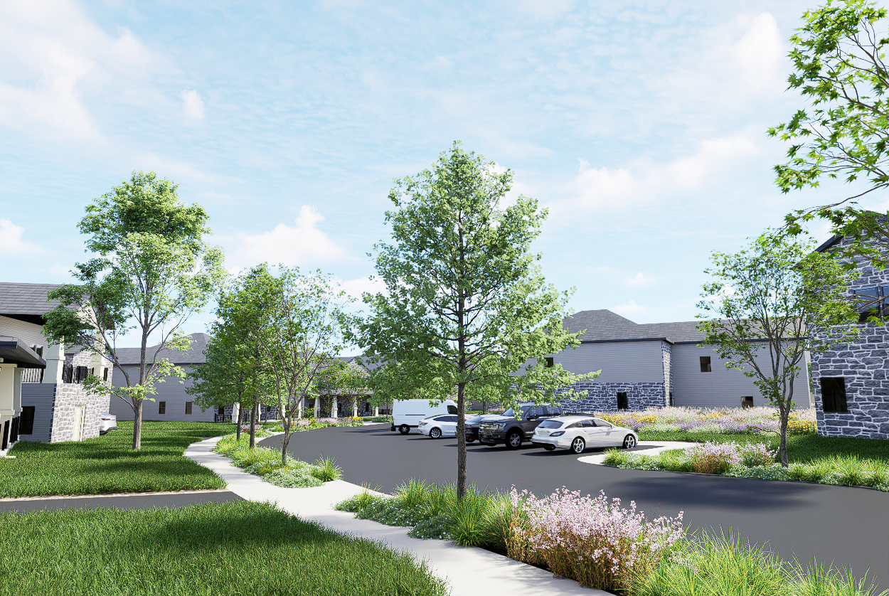 Streetscape View — Parking Court